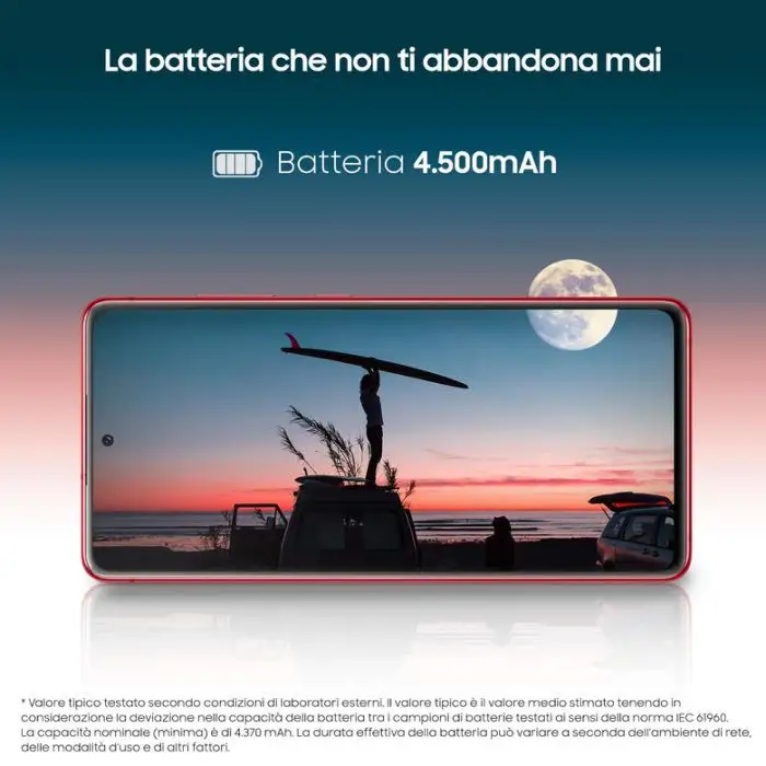 Samsung Galaxy S20 FE 4G, Processore Snapdragon 865, Display 6.5&quot; Super AMOLED, 3 fotocamere posteriori, 128 GB Espandibili, RAM 6GB, , Batteria 4.500mAh, Hybrid SIM, Cloud Red , 137412 , Immagine 6