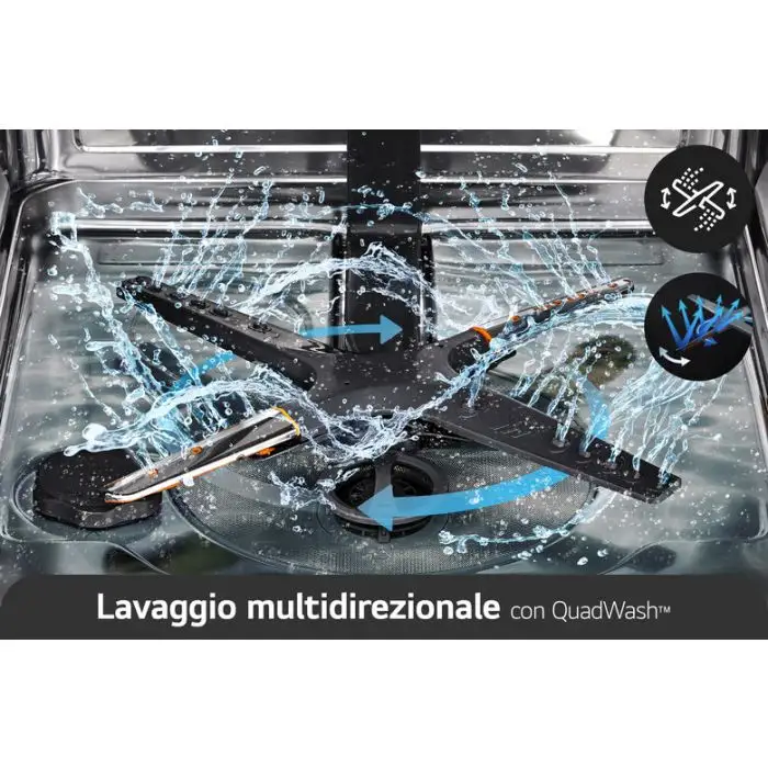 LG QuadWash DB242TX Lavastoviglie a scomparsa totale Classe D 46dB 14 coperti Wi-Fi , 148711 , Immagine 6