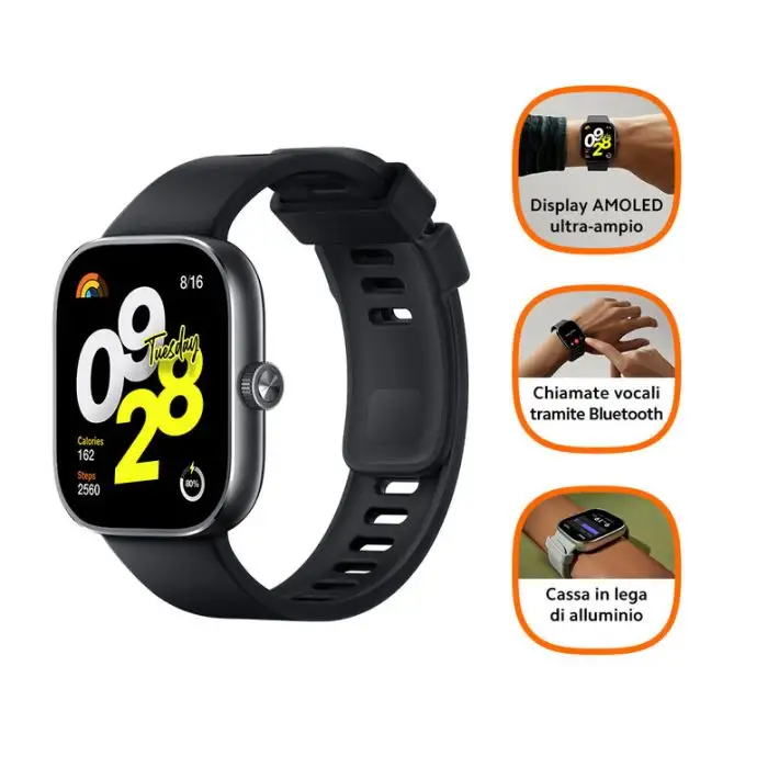 Xiaomi Redmi Watch 4 Obsidian Black , 152969 , Immagine 2