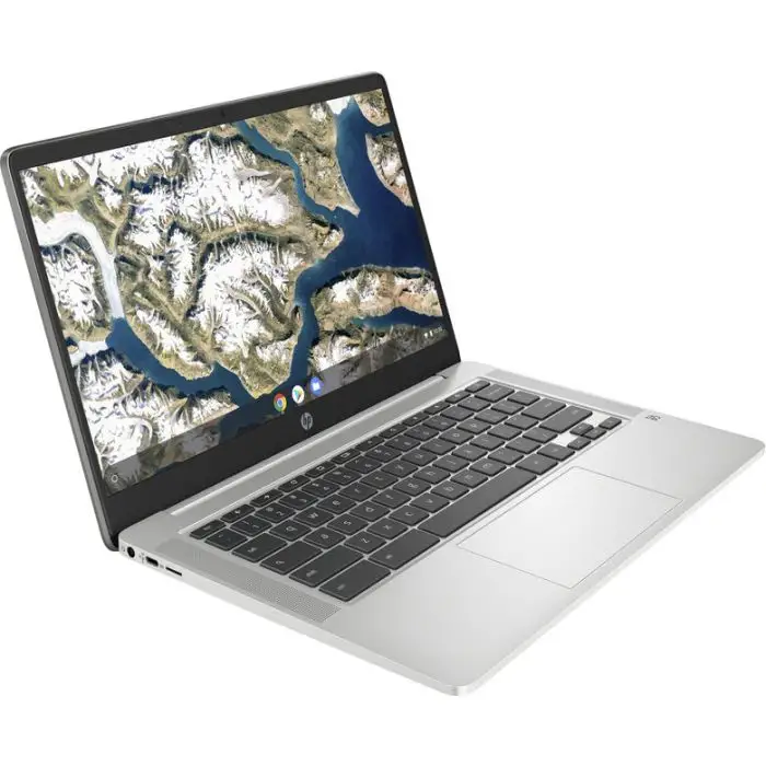 HP Chromebook 14a-na0044nl 35,6 cm (14&quot;) Full HD Intel® Celeron® 4 GB LPDDR4-SDRAM 64 GB eMMC Wi-Fi 5 (802.11ac) Chrome OS Grigio, Argento , 138018 , Immagine 3