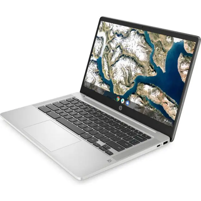 HP Chromebook 14a-na0044nl 35,6 cm (14&quot;) Full HD Intel® Celeron® 4 GB LPDDR4-SDRAM 64 GB eMMC Wi-Fi 5 (802.11ac) Chrome OS Grigio, Argento , 138018 , Immagine 2