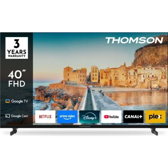 THOMSON LCD 40FG2S15 NERO SMART40 FHD SMART GOOGLE FRAMELESS DVB-TT2CSS2 main product photo