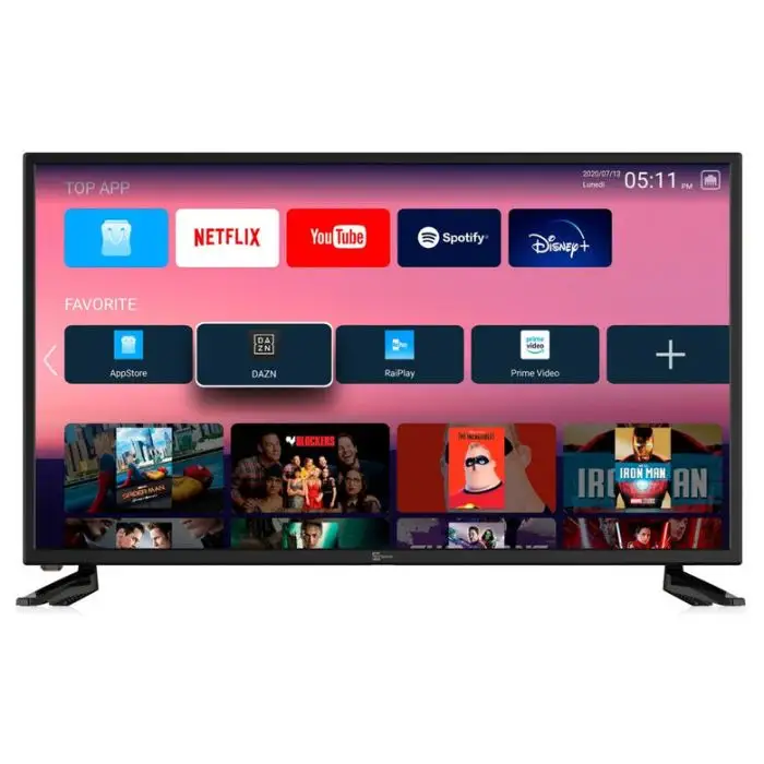 TELE System SMART39 LED10 97,8 cm (38.5&quot;) HD Smart TV Wi-Fi Nero , 135512 , Immagine 2