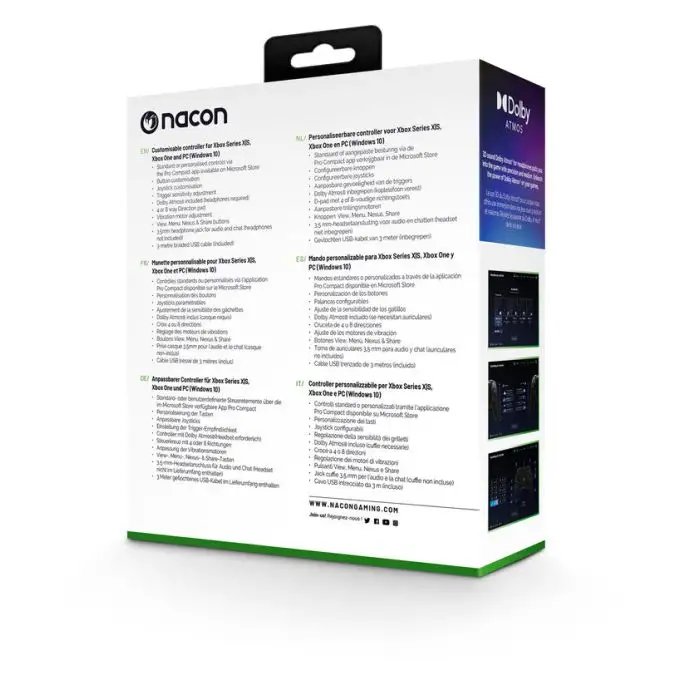 NACON Pro Compact Controller Nero USB Gamepad Xbox One, Xbox Series S, Xbox Series X , 137206 , Immagine 12