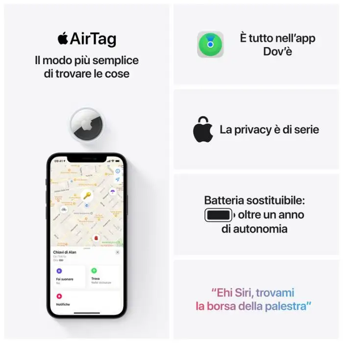 Apple AirTag in confezione da 4 , 136570 , Immagine 7