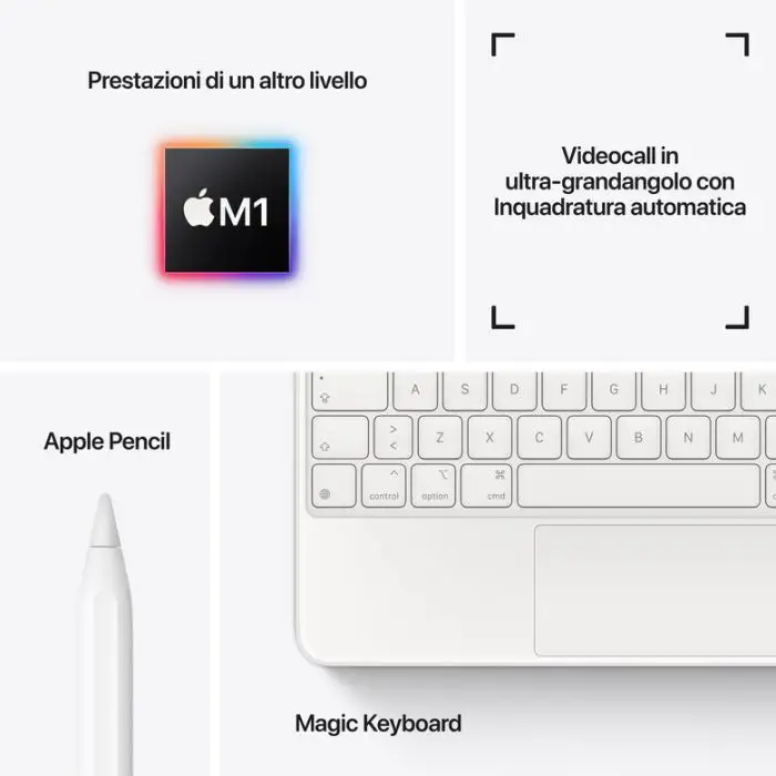 Apple iPad Pro 11&quot; con Chip M1 (terza gen.) Wi-Fi 512GB - Grigio siderale , Default Category , 136487 , Immagine 7