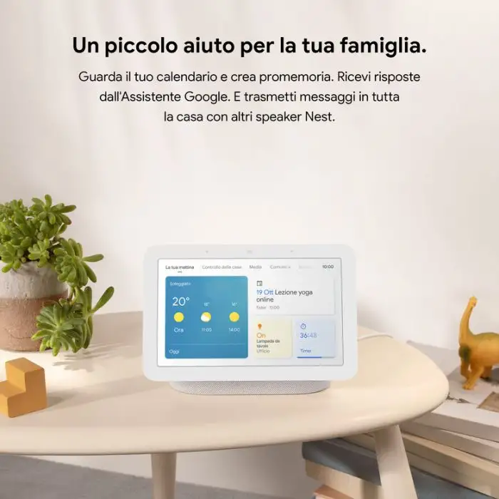 Google Nest Hub (2 generazione) Dispositivo per la smart home con Assistente Charcoal , 136541 , Immagine 6