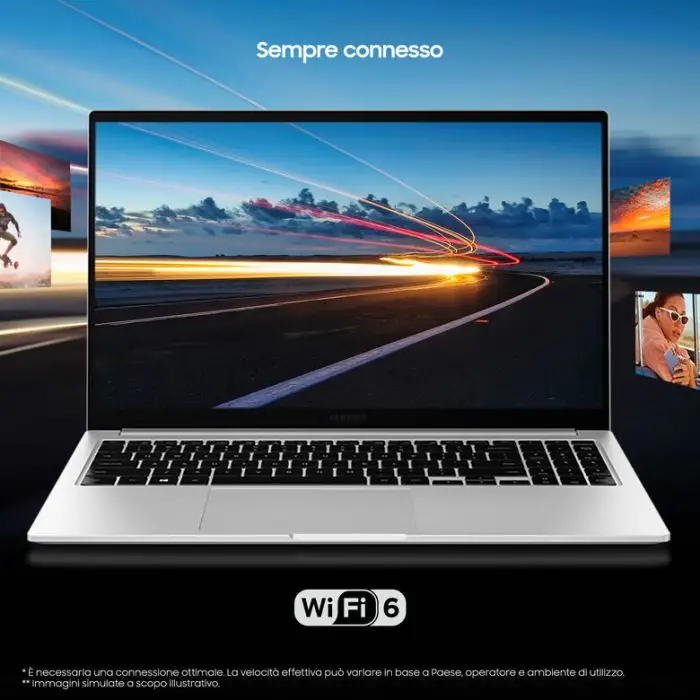 Samsung Galaxy Book , 15.6”, Windows 11 ready, Intel Core i3, 8 GB RAM, 256 GB SSD, Denim Blue , 136689 , Immagine 7