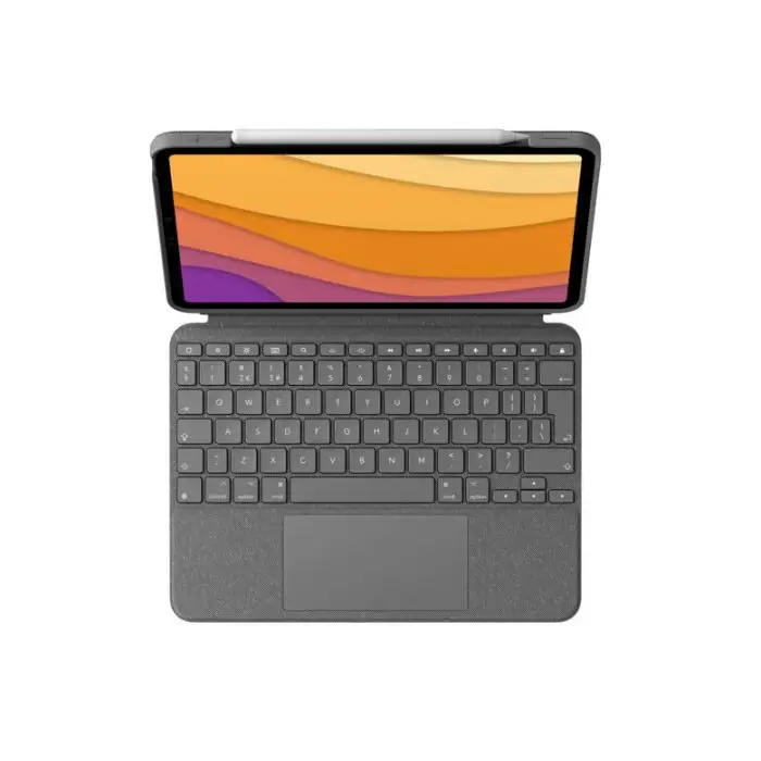 Logitech Combo Touch Custodia con Tastiera per iPad Air (4. gen - 2020) - Tastiera Retroilluminata Rimovibile, Trackpad Click-Anywhere, Smart Connector - Grigio. , 144572 , Immagine 14