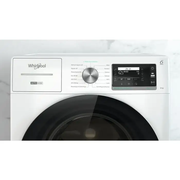 Whirlpool W7X W845WR IT lavatrice Caricamento frontale 8 kg 1351 Giri/min B Bianco , 136539 , Immagine 12