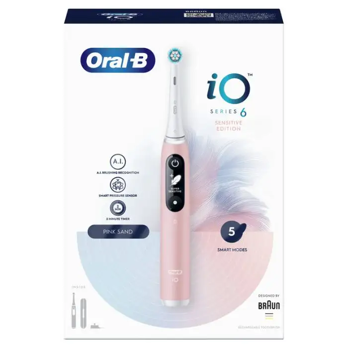Oral-B iO 80351526 spazzolino elettrico Adulto Spazzolino a vibrazione Rosa, Sabbia , 137504 , Immagine 2