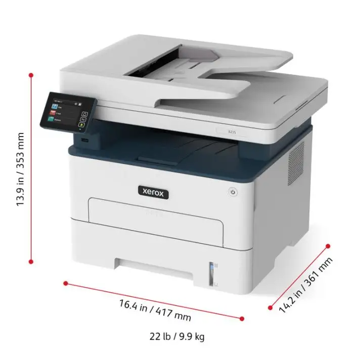 Xerox B235 A4 34 ppm Copia/Stampa/Scansione/Fax fronte/retro wireless PS3 PCL5e/6 ADF 2 vassoi Totale 251 fogli , 140326 , Immagine 7
