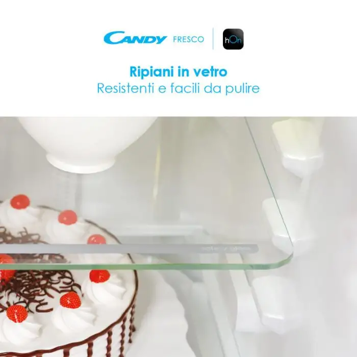 Candy Fresco CCE4T618ES frigorifero con congelatore Libera installazione 341 L E Argento , 143751 , Immagine 7