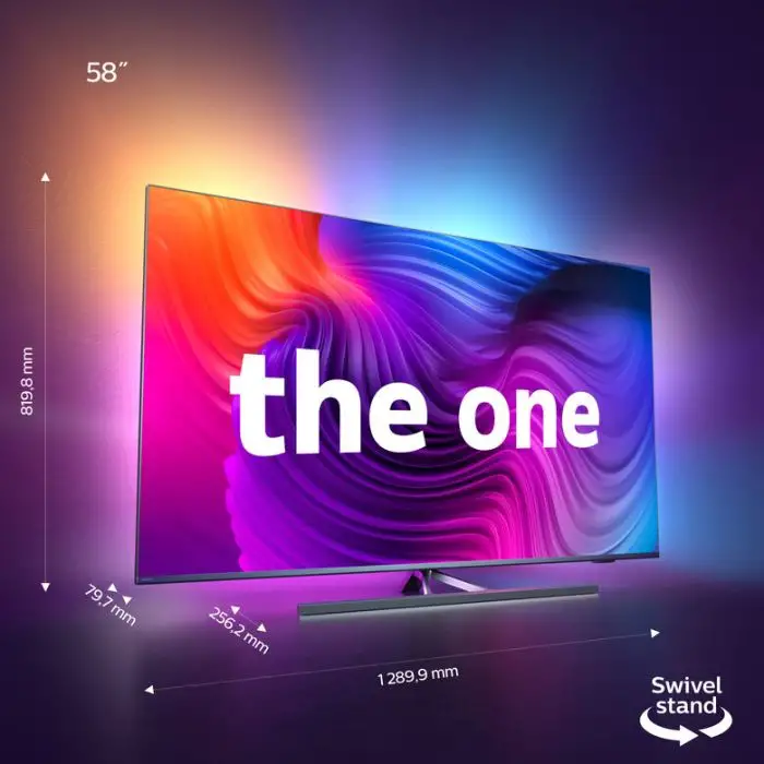 Philips Performance 58PUS8556 147,3 cm (58&quot;) 4K Ultra HD Smart TV Wi-Fi Nero , 136030 , Immagine 3