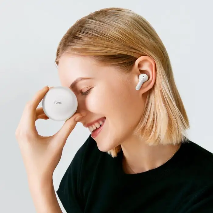 LG TONE Free FP9 - Cuffie True Wireless Bluetooth UVnano (Bianco) , 138549 , Immagine 23
