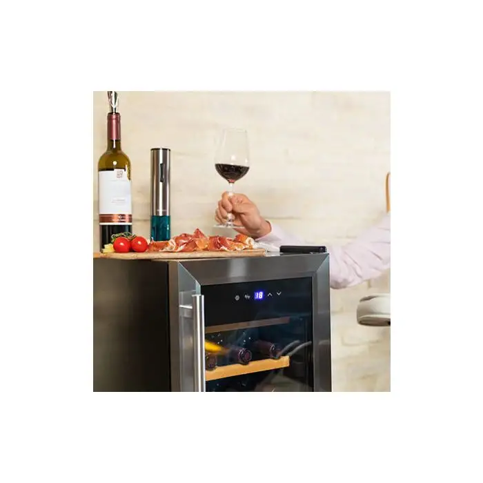 Cecotec GrandSommelier 15000 Inox  Cantinetta Vino Con Compressore Libera Installazione Grigio 15 Bottiglie , 136776 , Immagine 4