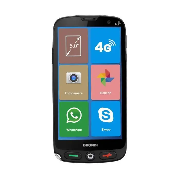 Brondi Amico Smartphone XS 12,7 cm (5&quot;) Doppia SIM Android 10.0 4G USB tipo-C 1 GB 8 GB 2200 mAh Nero , 137391 , Immagine 4