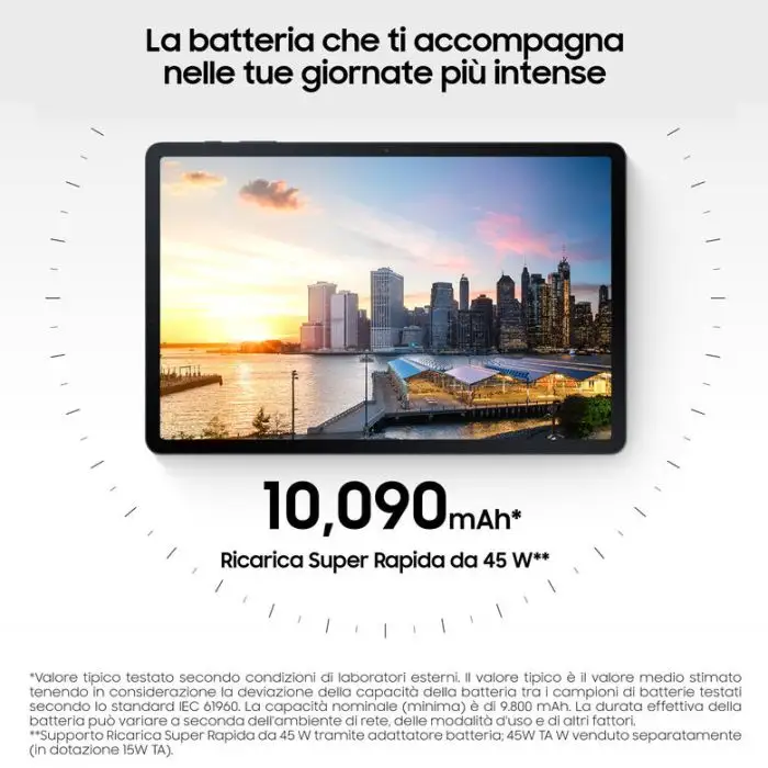 Samsung Galaxy Tab S7 FE Tablet Android 12,4 Pollici Wifi RAM 4 GB 64 GB Tablet Android 11 Black , Tablet , 137571 , Immagine 5