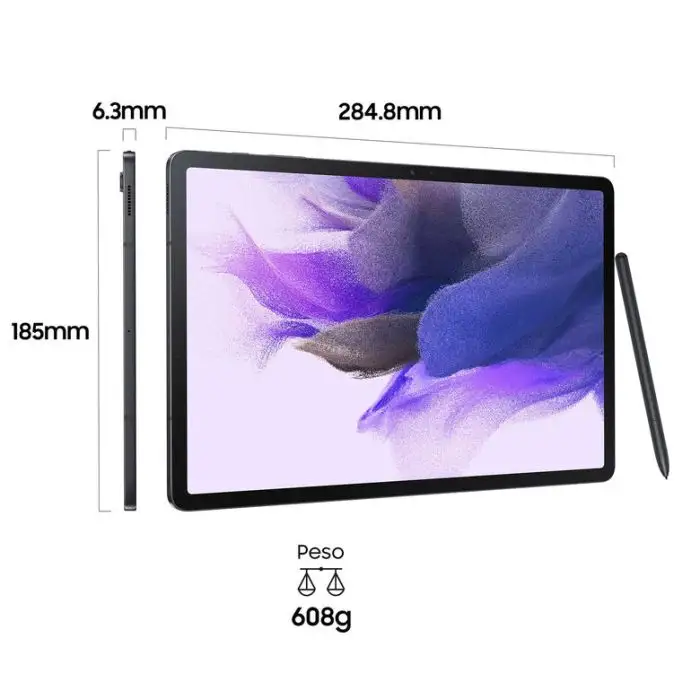 Samsung Galaxy Tab S7 FE Tablet Android 12,4 Pollici Wifi RAM 4 GB 64 GB Tablet Android 11 Black , Tablet , 137571 , Immagine 2
