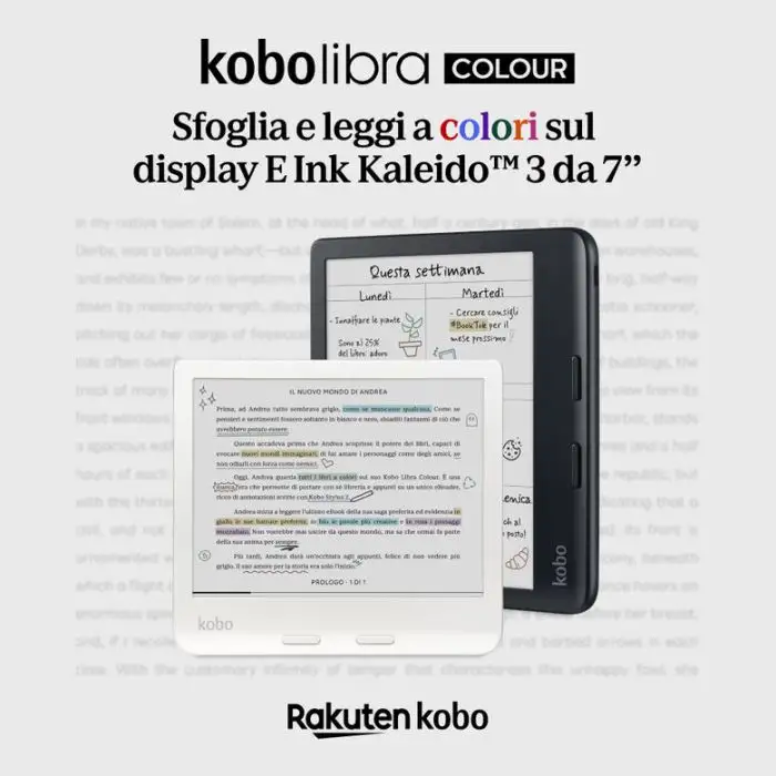 Rakuten Kobo Libra Colour lettore e-book Touch screen 32 GB Wi-Fi Nero , 153393 , Immagine 21