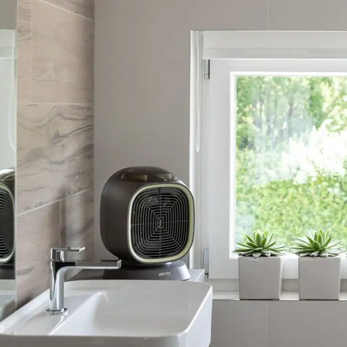 Imetec Silent Power Eco Interno Verde, Grigio 2100 W Riscaldatore ambiente elettrico con ventilatore , 138567 , Immagine 3