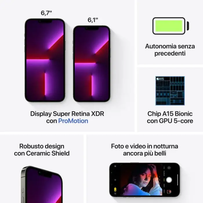 Apple iPhone 13 Pro Max 128GB Grafite , 138489 , Immagine 8