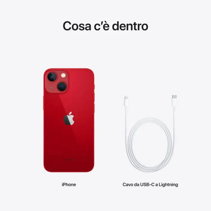 Apple iPhone 13 mini 128GB (PRODUCT)RED , 138553 , Immagine 10