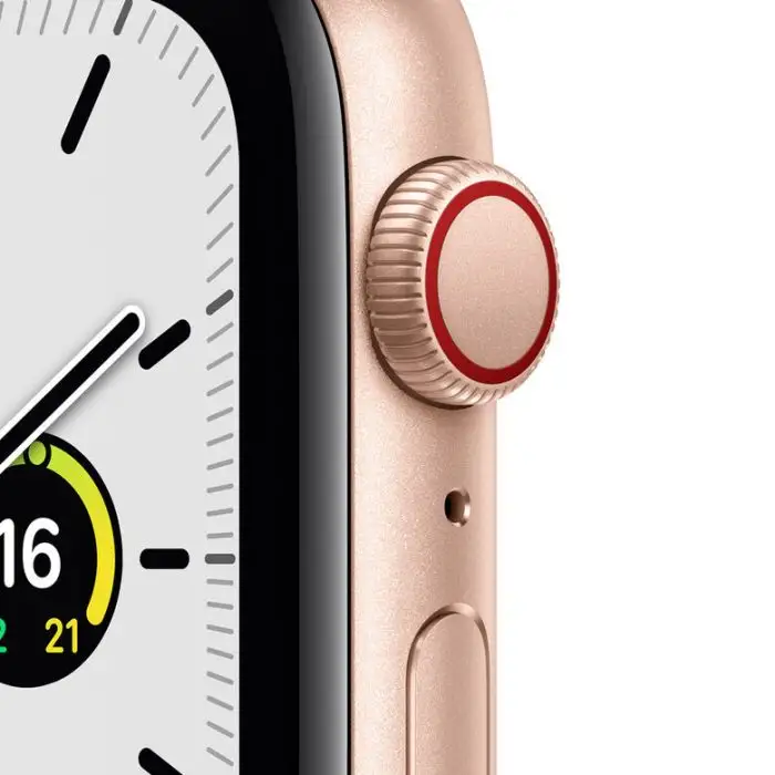 Apple Watch SE GPS + Cellular, 44mm Cassa in Alluminio color Oro con Cinturino Sport Galassia , 139063 , Immagine 2
