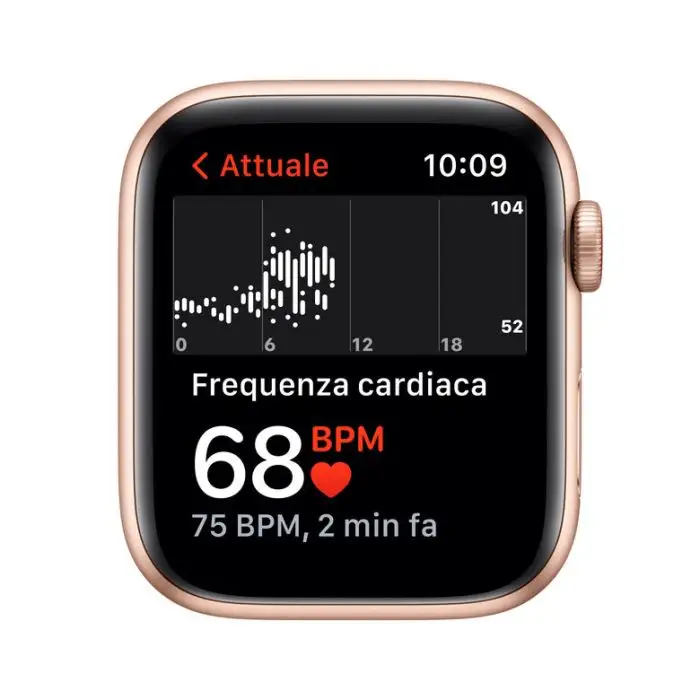 Apple Watch SE GPS + Cellular, 44mm Cassa in Alluminio color Oro con Cinturino Sport Galassia , 139063 , Immagine 4