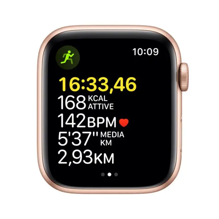Apple Watch SE GPS + Cellular, 44mm Cassa in Alluminio color Oro con Cinturino Sport Galassia , 139063 , Immagine 3
