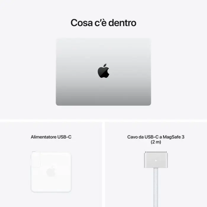Apple MacBook Pro 14&quot; chip M1 Pro 8‑core CPU 14‑core GPU 512GB SSD Argento , Computer e portatili , 139261 , Immagine 11
