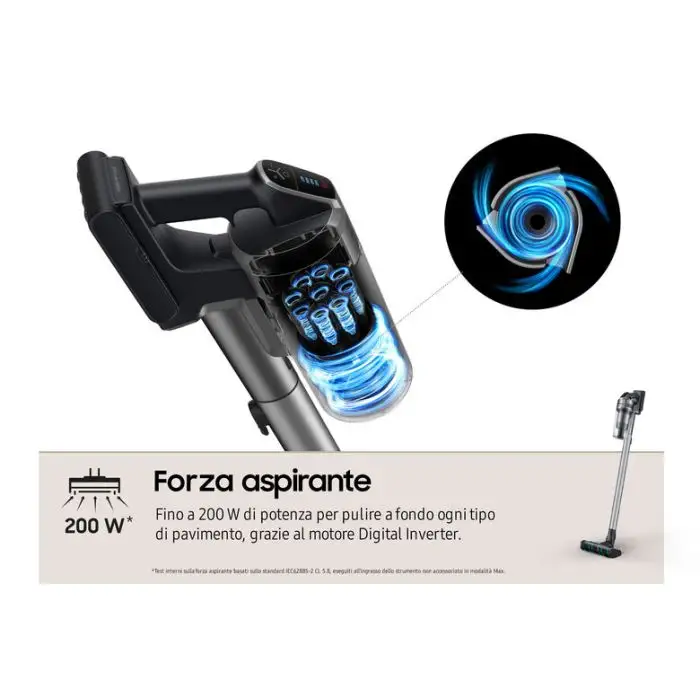 Samsung Aspirapolvere senza filo Jet™ 75 200W VS20T7536T5 , 149271 , Immagine 4