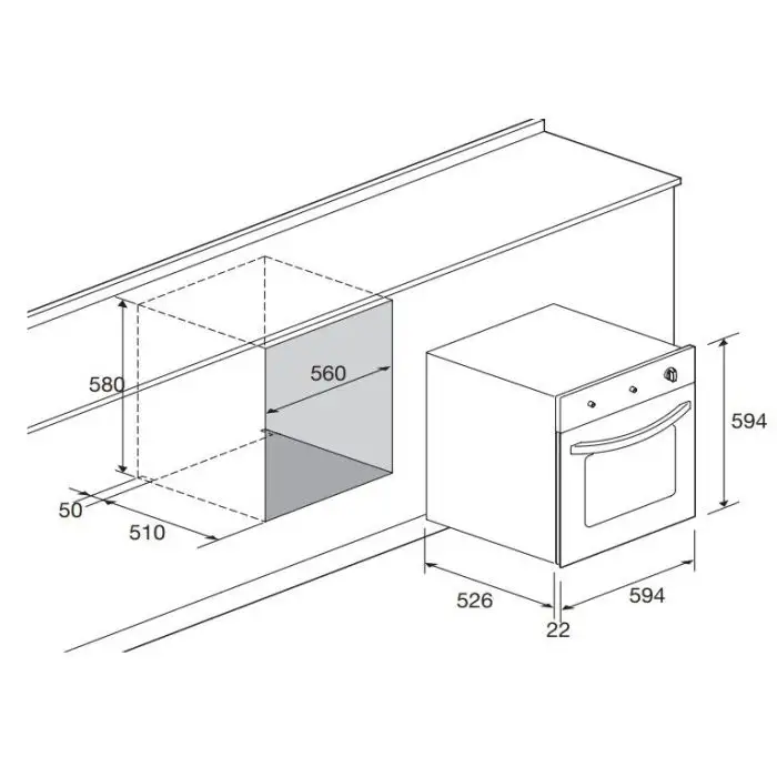 Lofra FDS66GE forno 60 L A Nero, Stainless steel , 150920 , Immagine 2