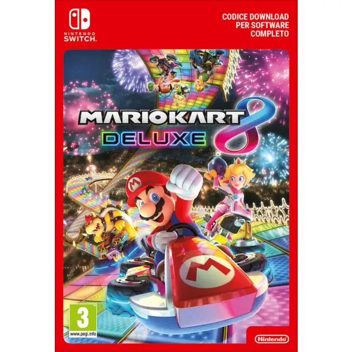 Nintendo Switch + Mario Kart 8 Deluxe + 3 mesi abbonamento Switch Online console da gioco 15,8 cm (6.2&quot;) 32 GB Touch screen Wi-Fi Nero, Blu, Rosso , 140125 , Immagine 5