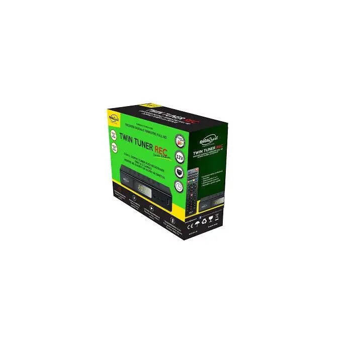 Digiquest Twin Tuner Small Edition Ethernet (RJ-45), Terrestre Full HD Nero , 139133 , Immagine 2