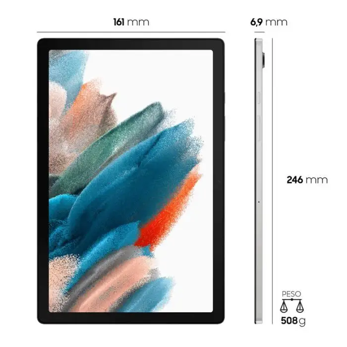 Samsung Galaxy Tab A8 10.5&quot; Wifi, Android 11, RAM 4 GB, 64 GB, Silver , 139922 , Immagine 2