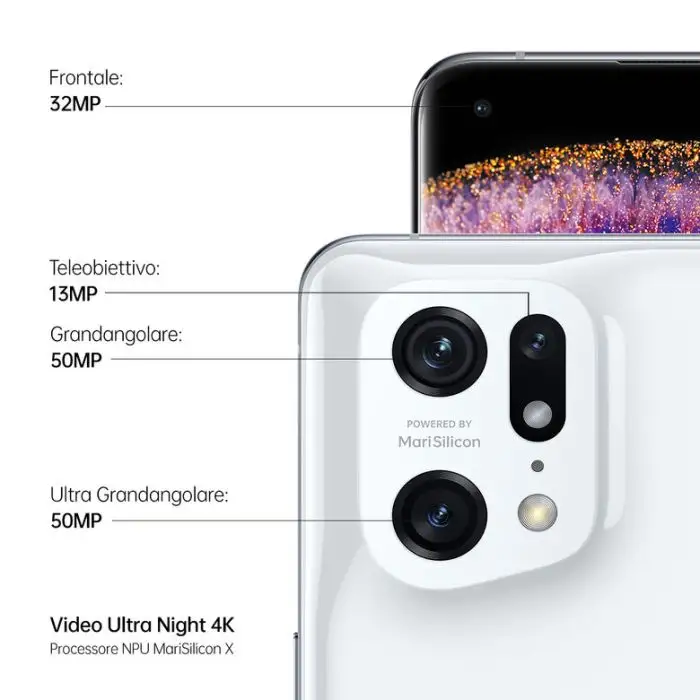 OPPO Find X5 Pro 17 cm (6.7&quot;) Doppia SIM Android 12 5G USB tipo-C 12 GB 256 GB 5000 mAh Bianco , 140989 , Immagine 3