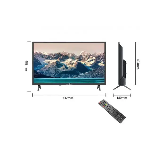 SMART TECH 32HN10T2 - Televisore 32 Pollici HD LED DVB-T2 / S2 colore Nero , 140342 , Immagine 3