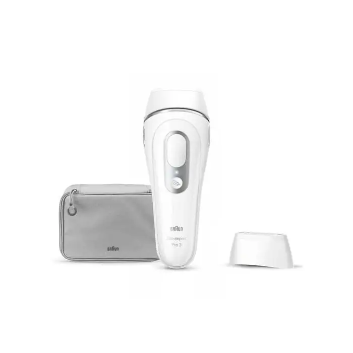 Braun Silk-expert Pro Silk expert Pro 3 PL3020, Epilatore A Luce Pulsata Donna, Per La Rimozione Permanente Dei Peli Visibili A Casa Tua, Bianco/Argento , 141363 , Immagine 2