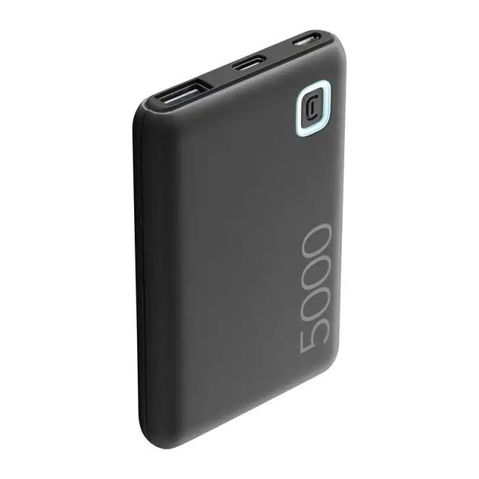 Cellularline Power Bank ESSENCE 5000 Caricabatterie portatile da 5000mAh Nero , 140088 , Immagine 2