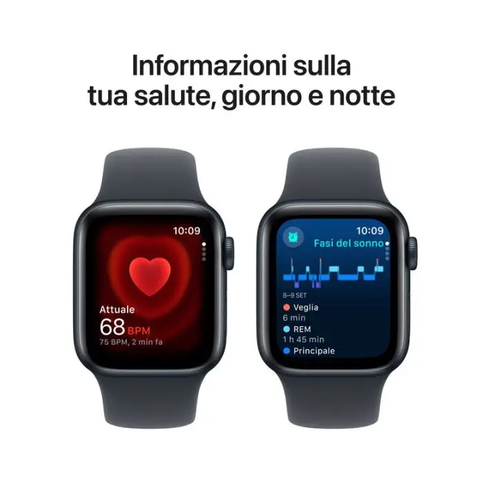 Apple Watch SE GPS 40mm Cassa Alluminio Mezzanotte con Mezzanotte Sport Band - M/L , 155562 , Immagine 5