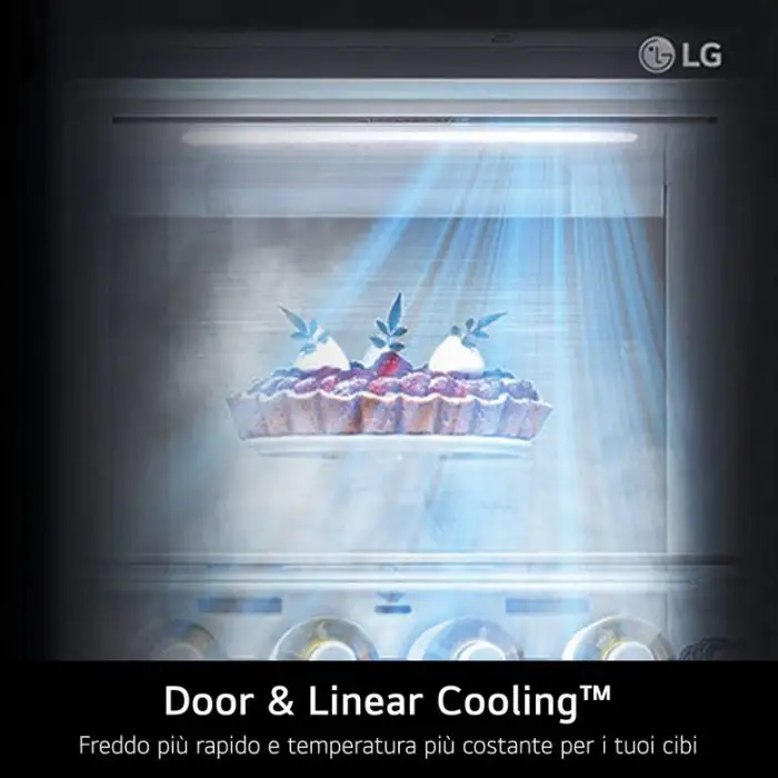 LG GSLE81PYBC Frigorifero Side-by-Side, Classe C, 628L, Wi-Fi, Dispenser senza allaccio, Total No Frost, Prime Silver , 156650 , Immagine 6