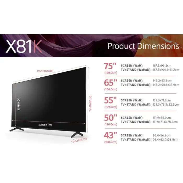 Sony BRAVIA, KD-75X81K, Smart Google TV, 75&#039;&#039; Pollici, LED, 4K UHD, HDR, Perfect for Playstation, con BRAVIA CORE , 141965 , Immagine 2
