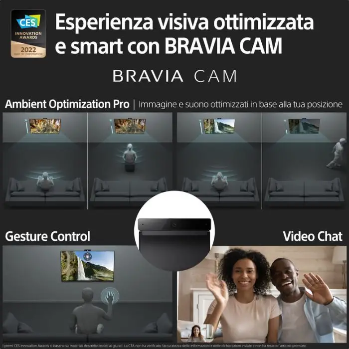 Sony XR-65A95K – 65 Pollici - BRAVIA XR™ - MASTER Series - OLED – 4K Ultra HD – High Dynamic Range (HDR) – Smart TV (Google TV) – Black , 141974 , Immagine 8
