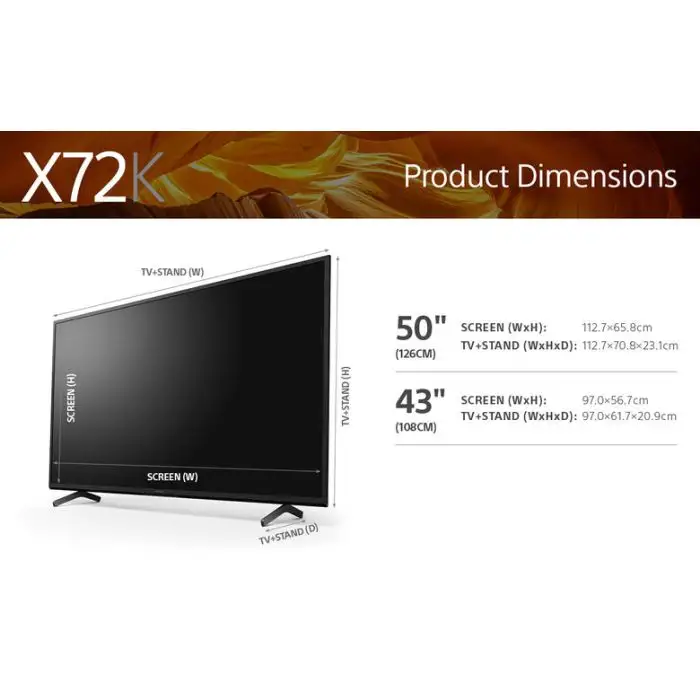 Sony BRAVIA X72K 43 Pollici TV -KD-43X72K: 4K UHD LED - Smart TV - Android Tv , 141966 , Immagine 2