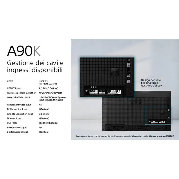 Sony XR-42A90K Televisione Smart TV 42 Pollici Oled 4K Hdr Google TV Bravia XR Ultra HD Nero , 142735 , Immagine 14