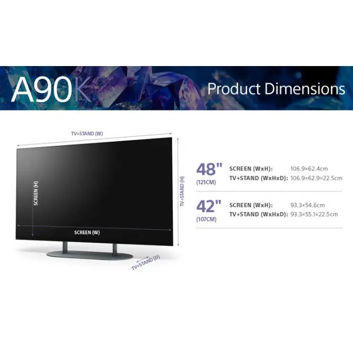 Sony XR-42A90K Televisione Smart TV 42 Pollici Oled 4K Hdr Google TV Bravia XR Ultra HD Nero , 142735 , Immagine 9