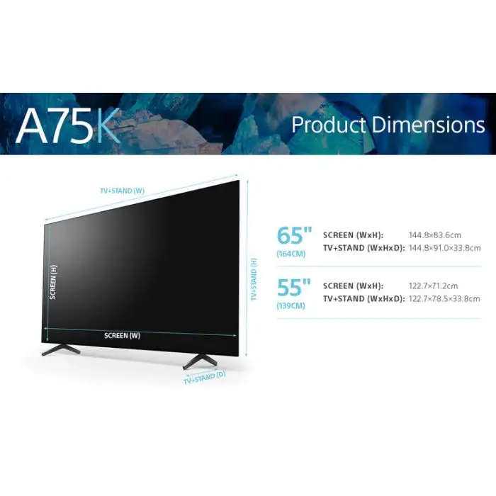 Sony XR-55A75K – 55”- BRAVIA XR™ - OLED – 4K Ultra HD – High Dynamic Range (HDR) – Smart TV (Google TV) , 142186 , Immagine 5