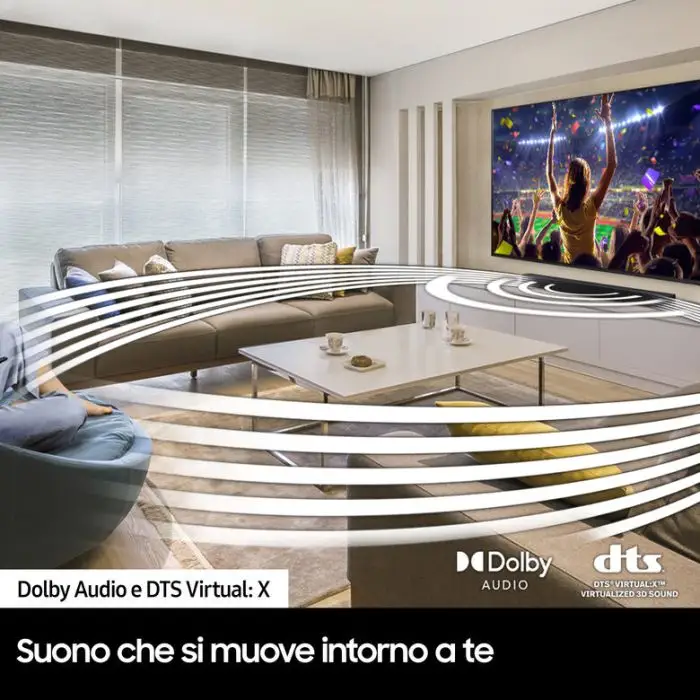 Samsung Soundbar HW-B550/ZF con subwoofer 2.1 canali 410W, audio 3D, suono ottimizzato, bassi profondi, gaming mode , 141994 , Immagine 18