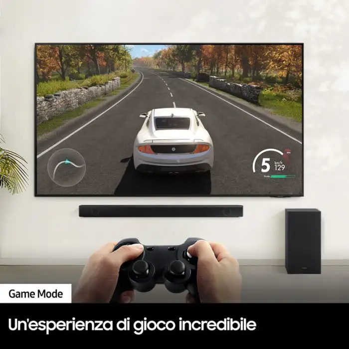 Samsung Soundbar HW-B550/ZF con subwoofer 2.1 canali 410W, audio 3D, suono ottimizzato, bassi profondi, gaming mode , 141994 , Immagine 19